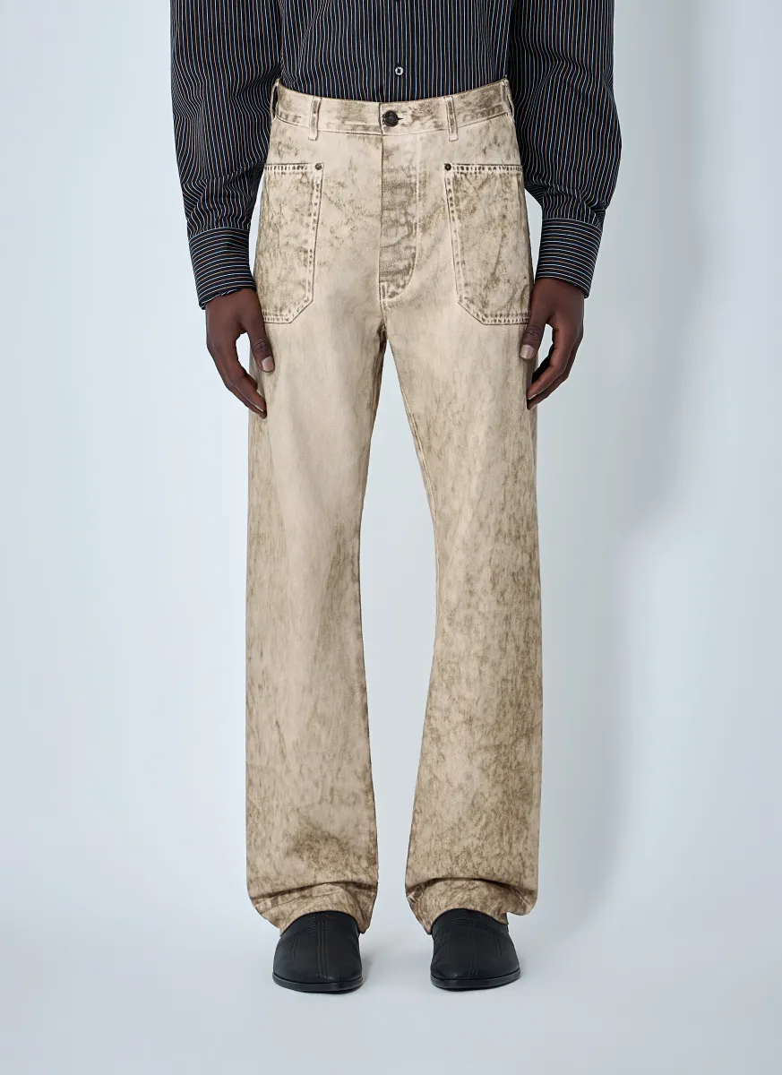 Wide-Leg Denim Jeans