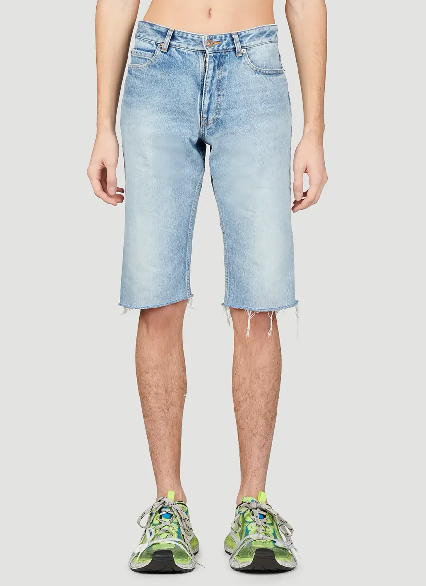 Slim Fit Denim Shorts