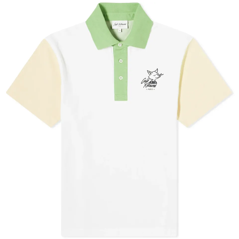 Café Kitsune Colorblock Relax Polo