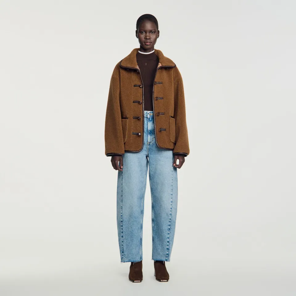 Short faux fur coat