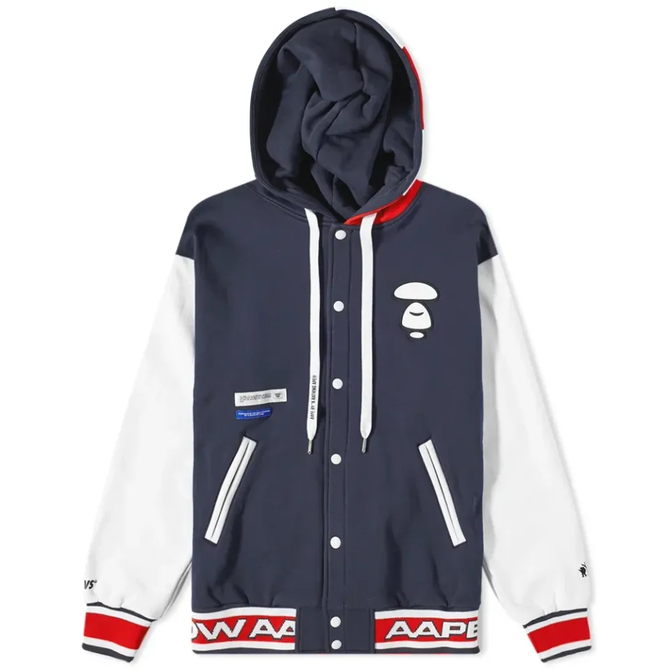 AAPE Hooded Baseball Jacket