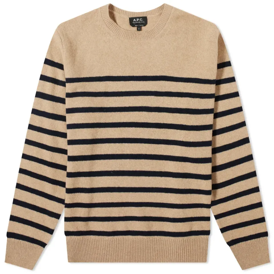 A.P.C. Travis Stripe Crew Knit