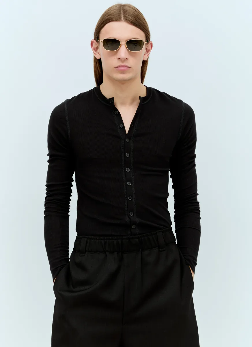 Split Rectangular Sunglasses