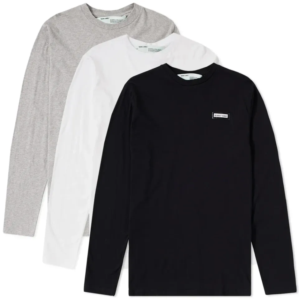 Long Sleeve Basic Tee - 3 Pack