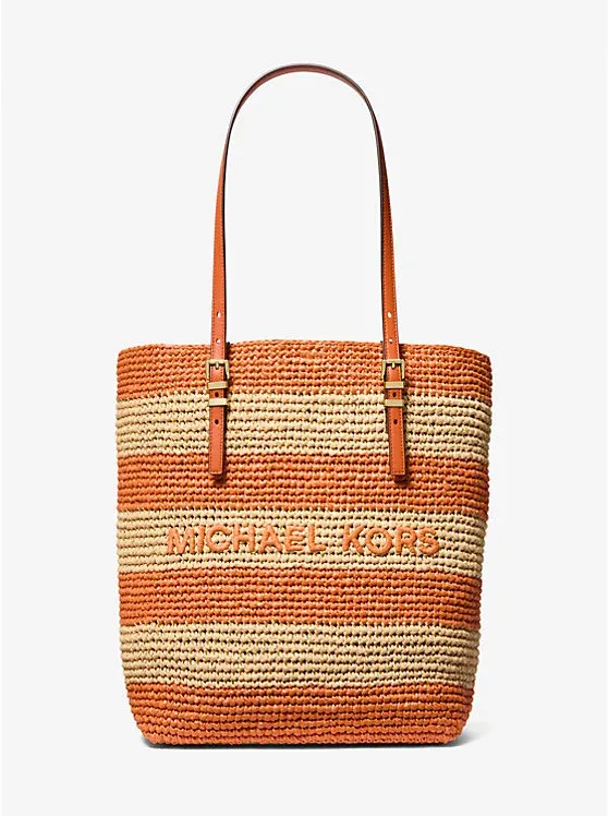 Quinn Large Hand-Crocheted Straw Tote Bag