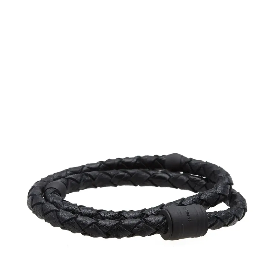Black Casing Leather Bracelet