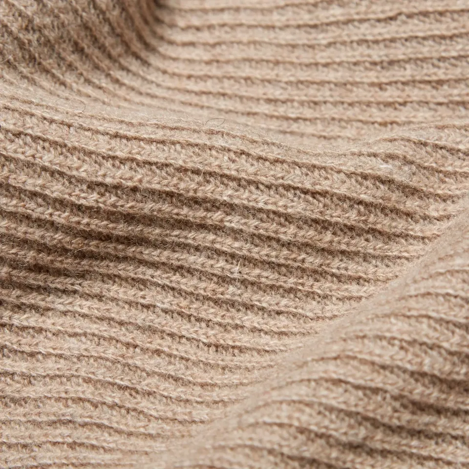 Diagonal Ribbed Crew Knit