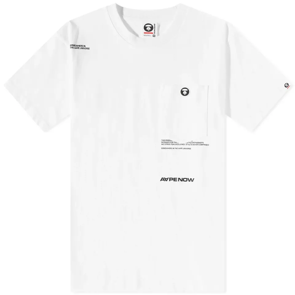 AAPE Now Silicone Badge Pocket T-Shirt