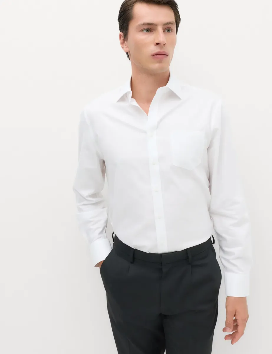 Regular Fit Ultimate Non Iron Cotton Shirt White