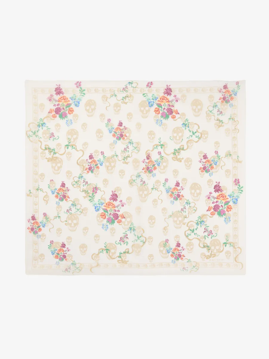 Floral Skull Scarf