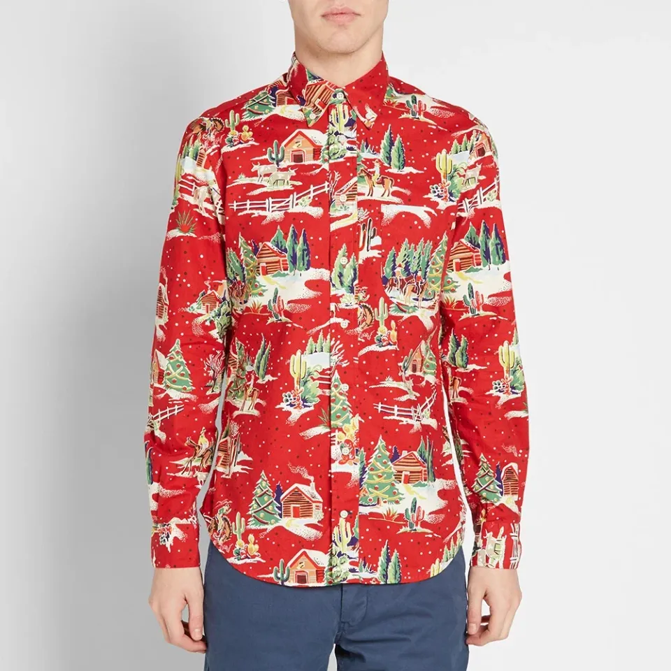 END. x Gitman Vintage Christmas Shirt