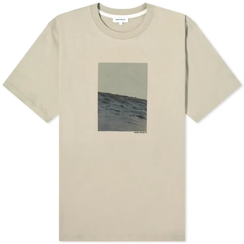 Johannes Organic Waves Print T-shirt