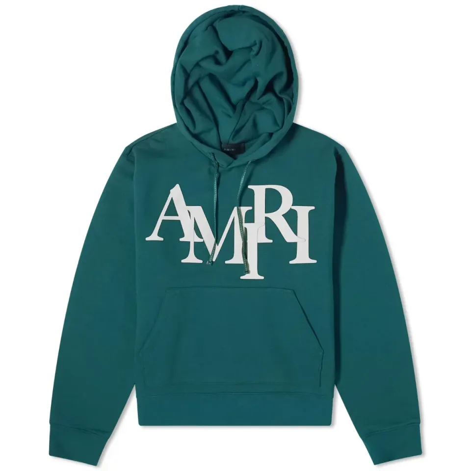 Staggered Logo Hoodie