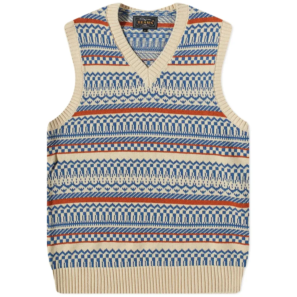 Fair isle Knitted Vest