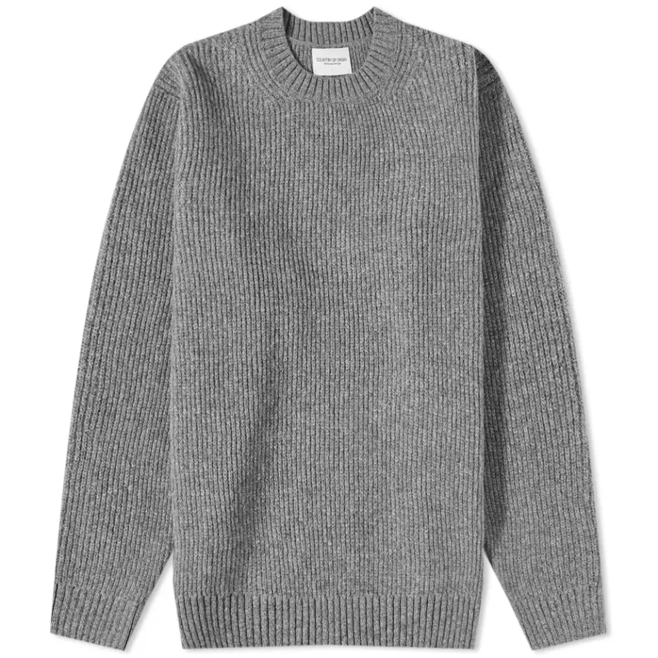 Ribbed Crew Knit