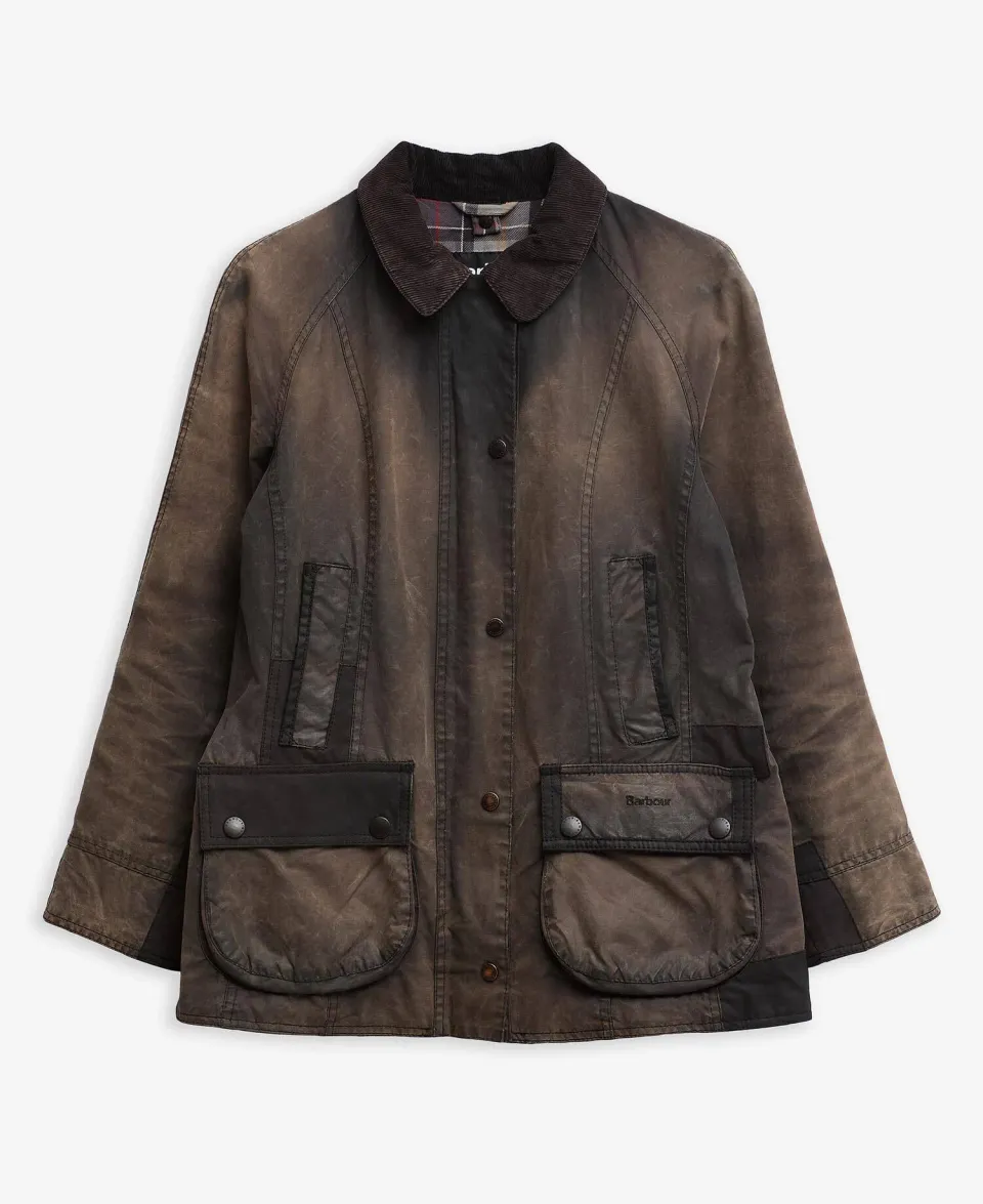 Re-Loved Beadnell Waxed Jacket - Size 12