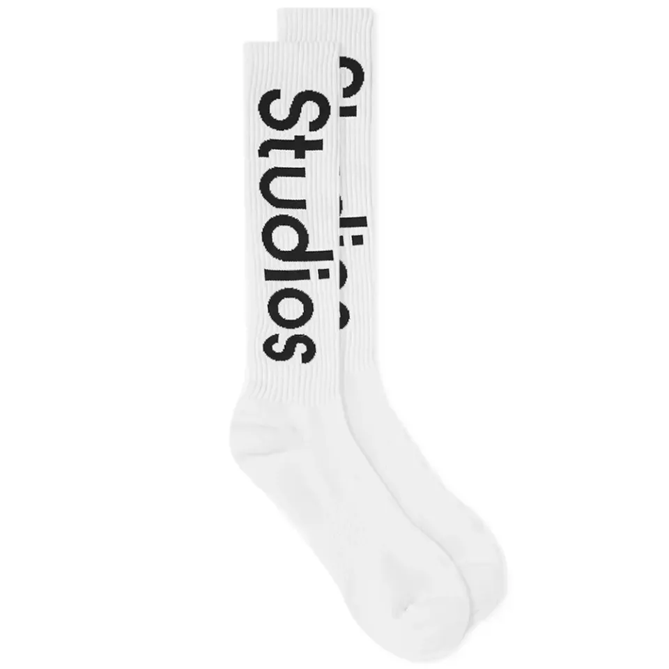 Long Rib Logo Sock
