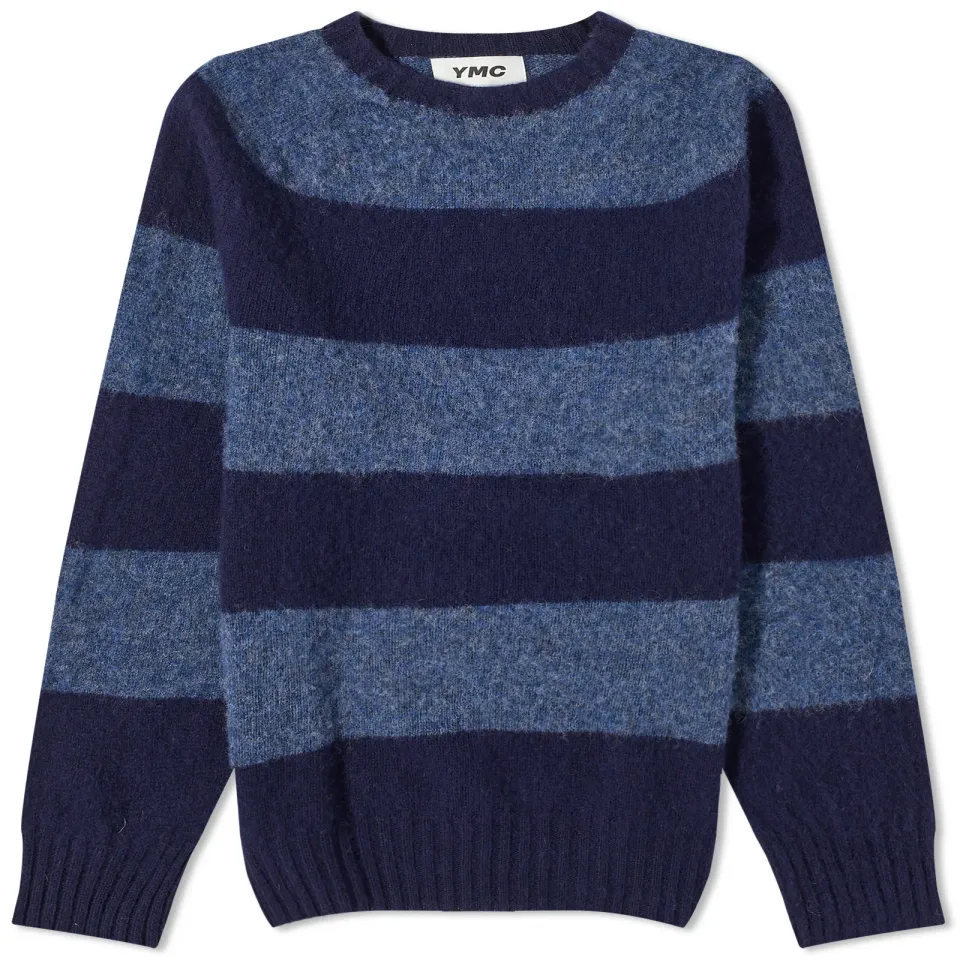 Suedehead Stripe Crew Knit
