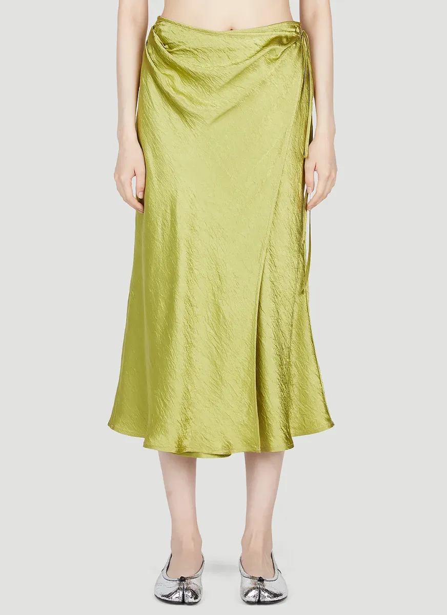 Satin Wrap Skirt