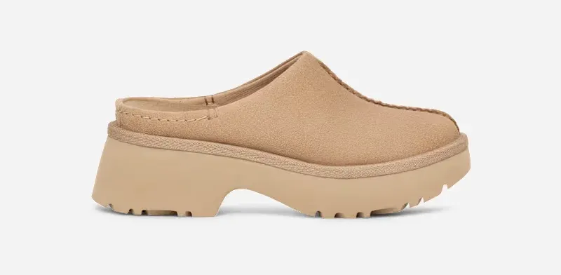 New Heights Clog for Women, Suede/Polyester