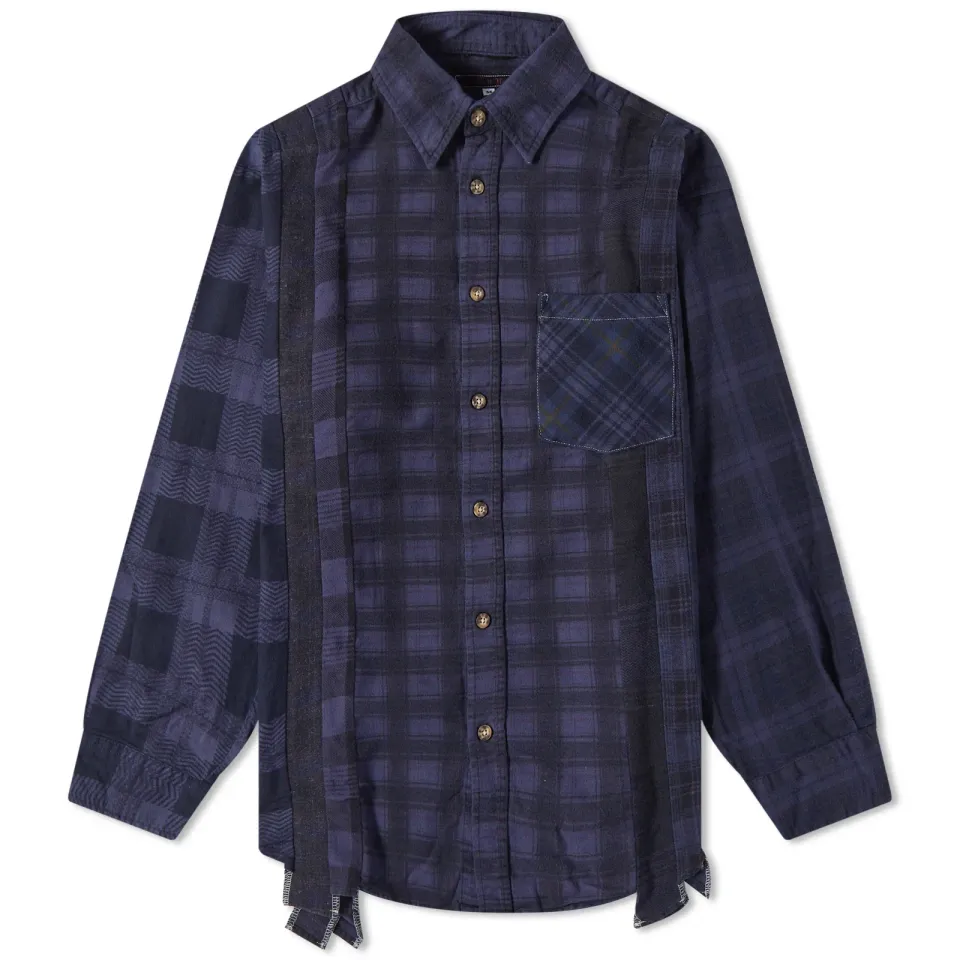 7 Cuts Over Dyed Flannel Shirt