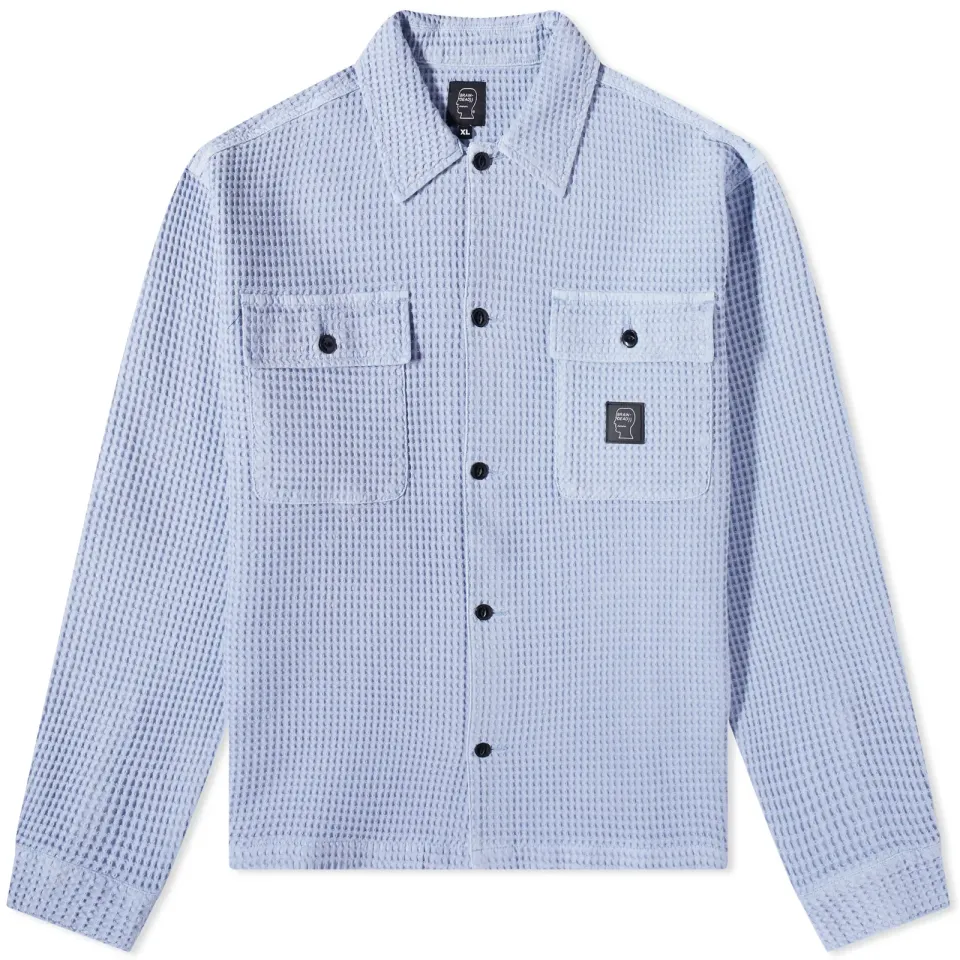 Waffle Snap Front Overshirt