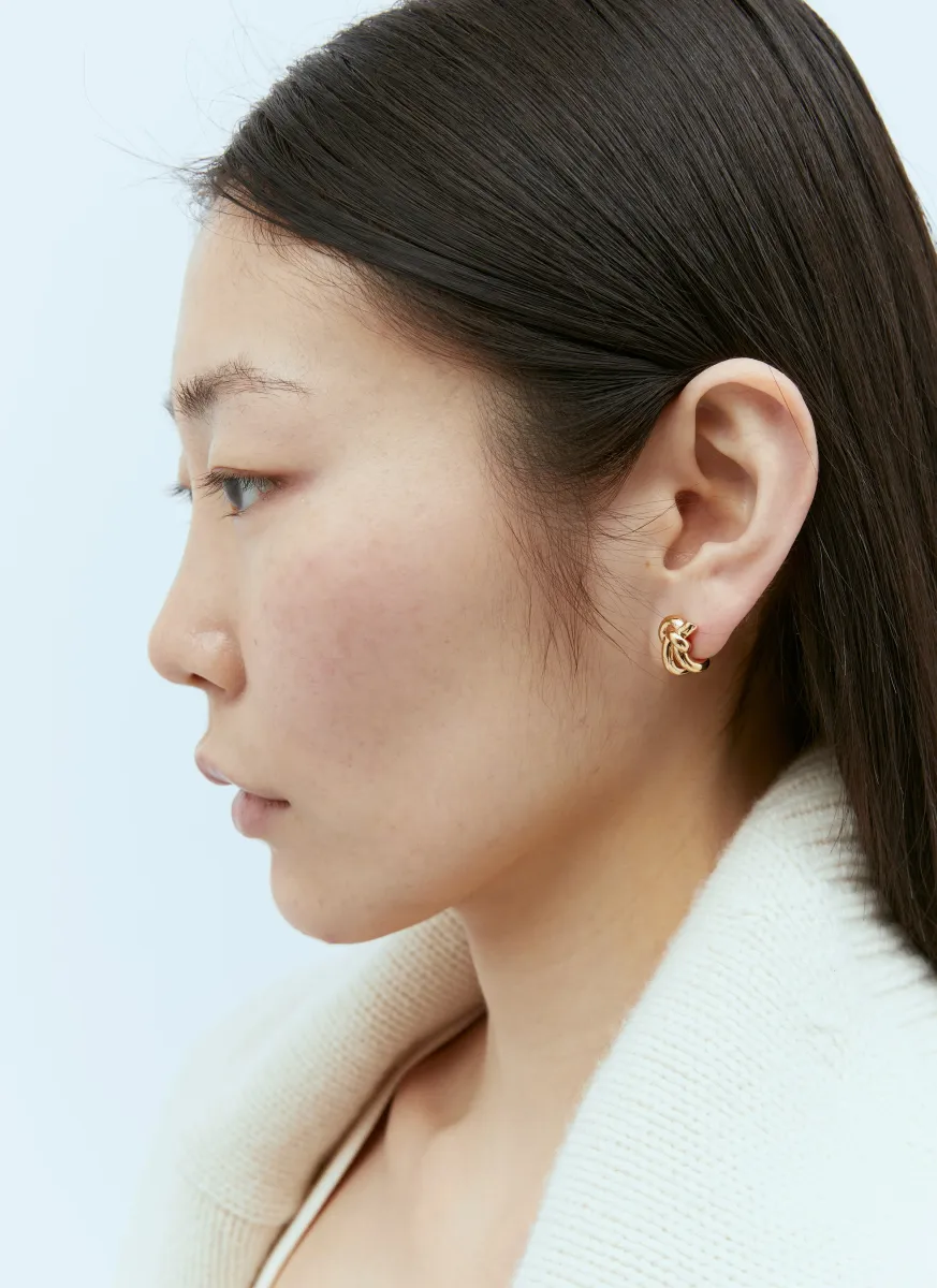Knot Hoop Earrings