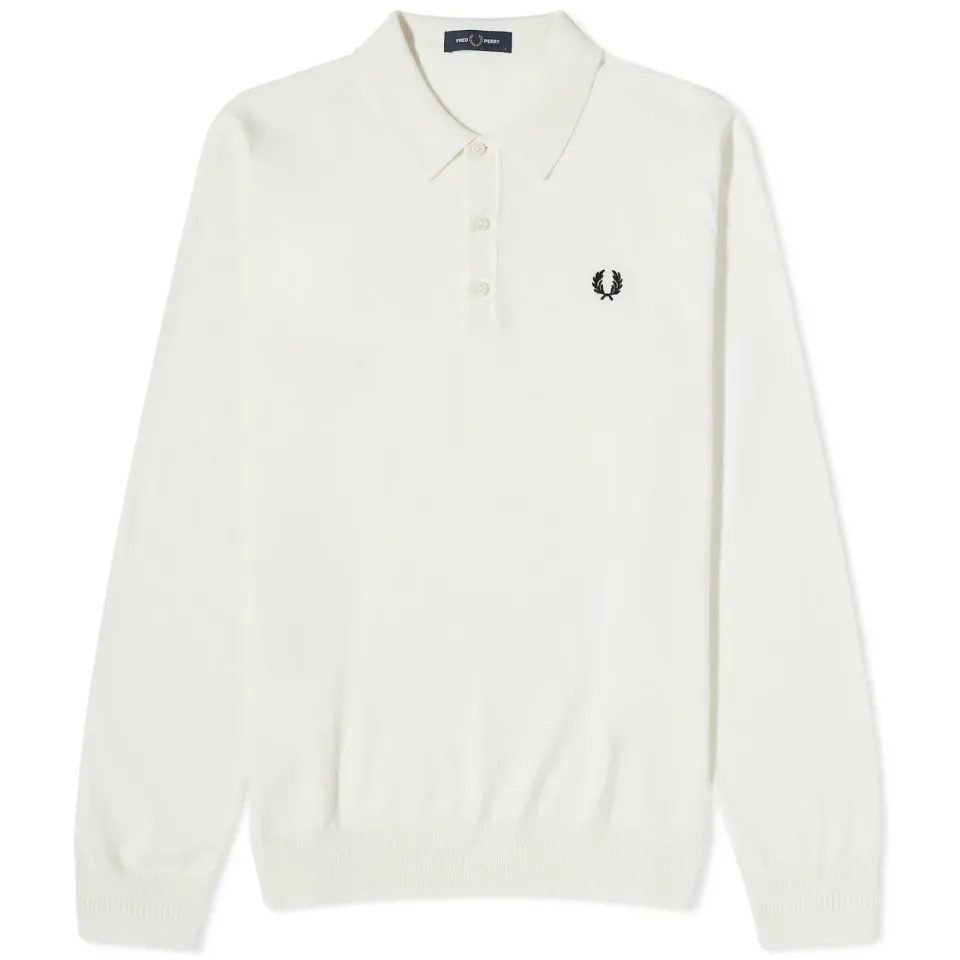 Long Sleeve Knit Polo