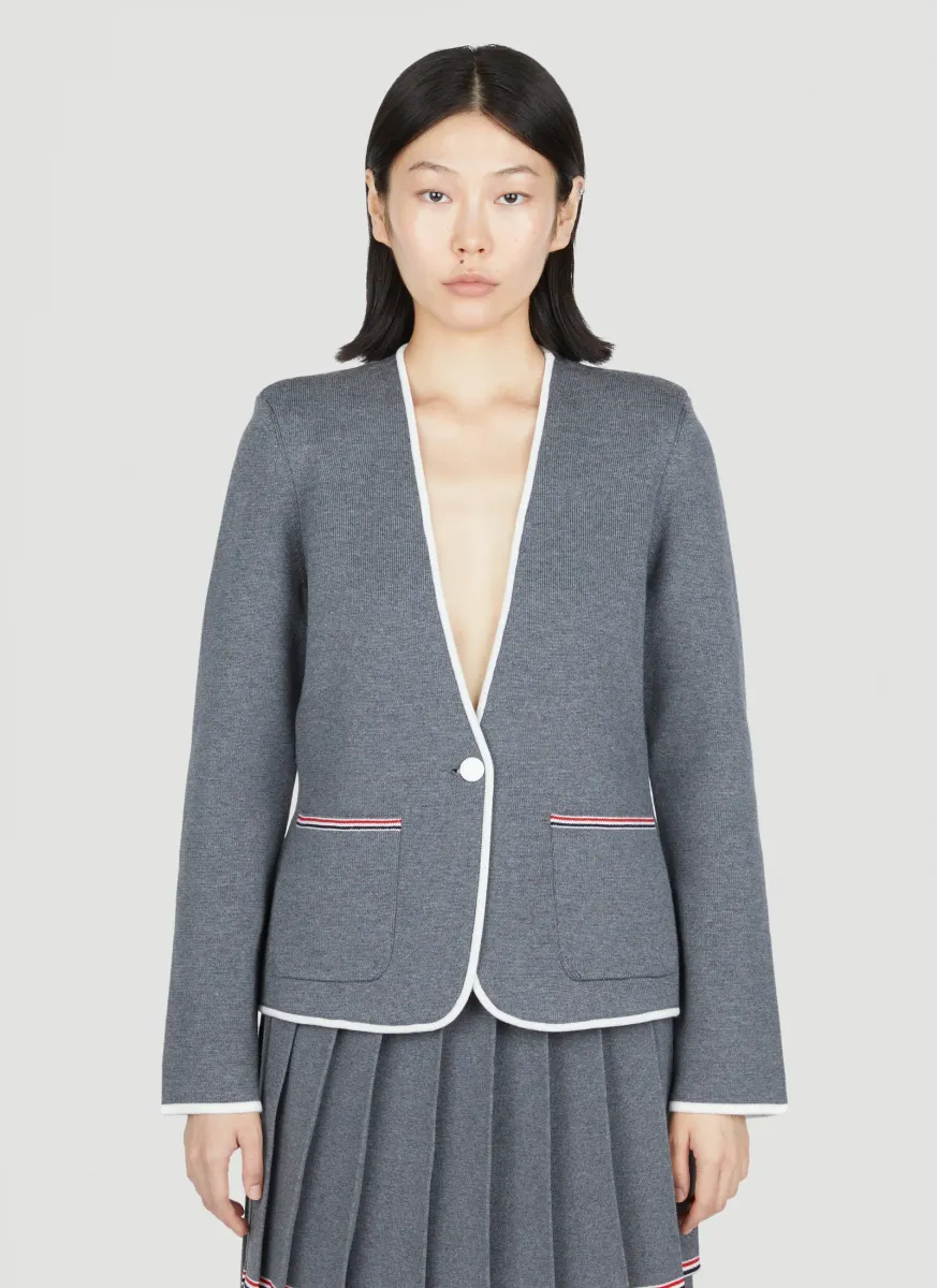 Single Breasted Knit Jacket