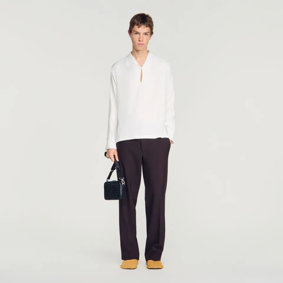 Tunic-effect shirt