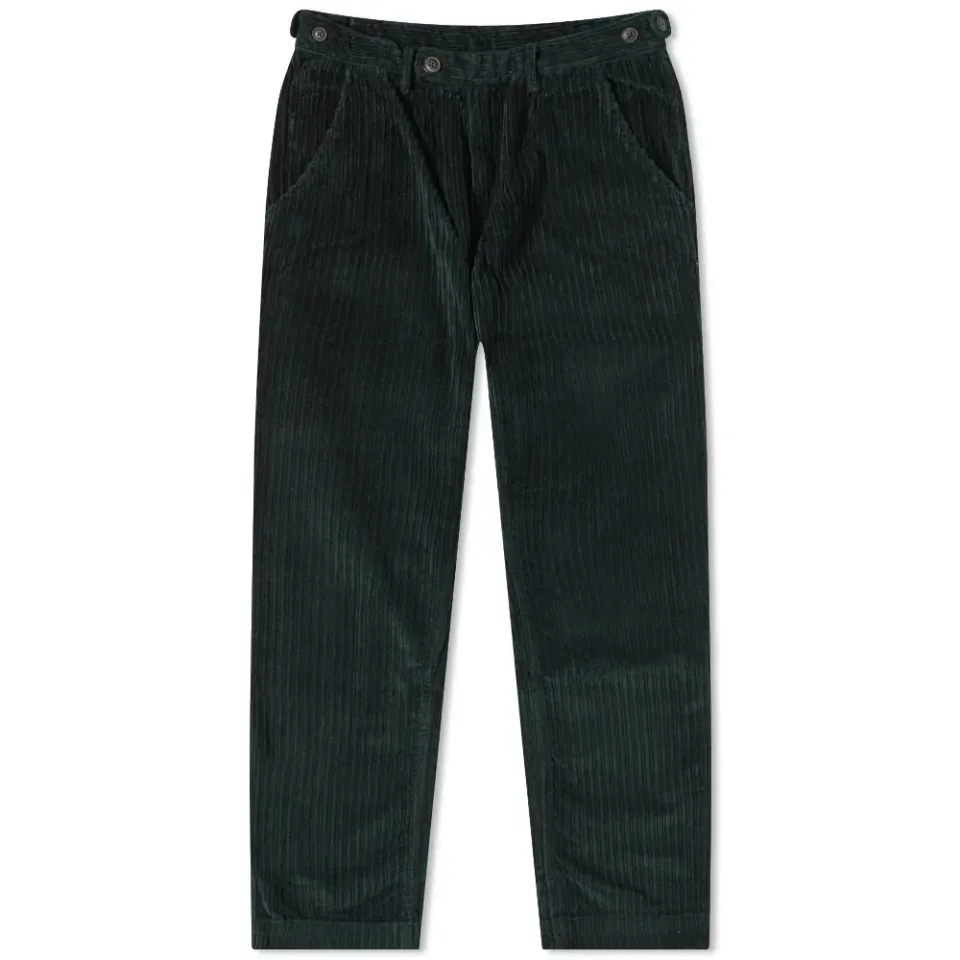 Variegated Cord Pleated Trouser