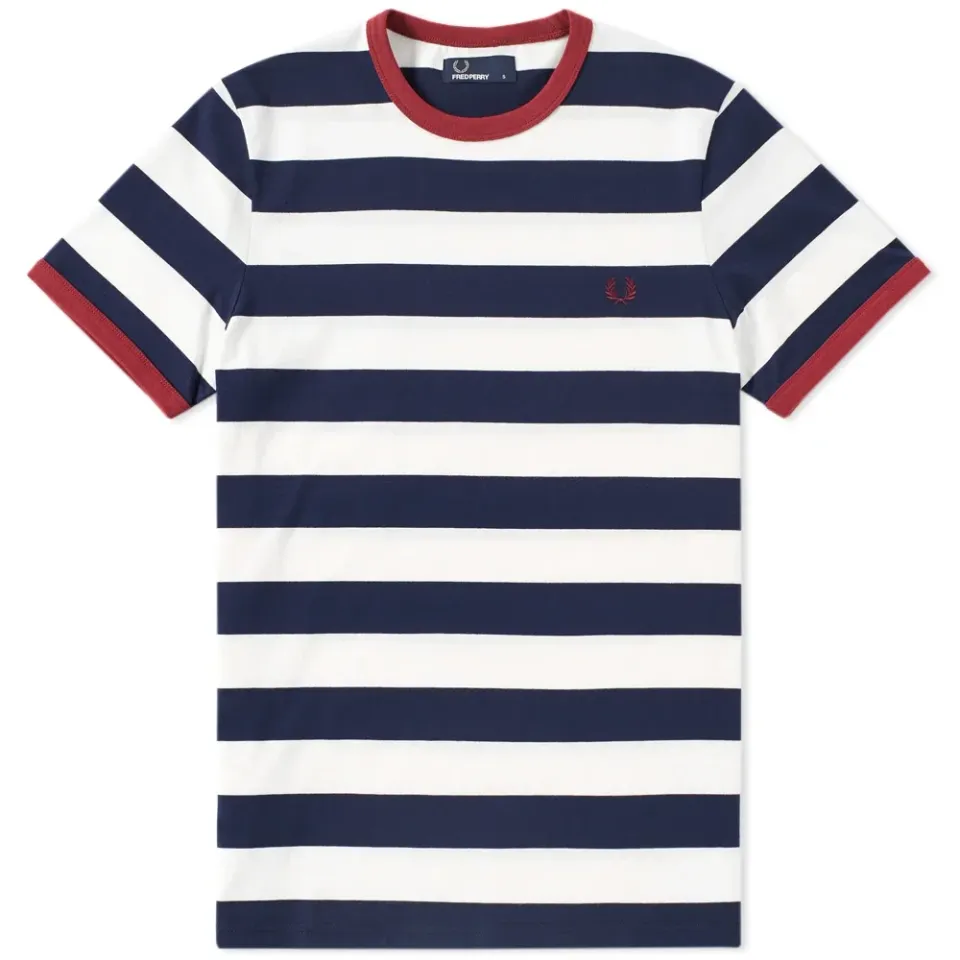Fred Perry Striped Ringer Tee