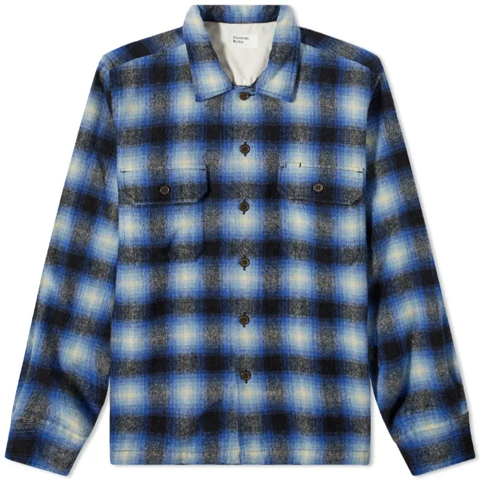 Wool Plaid Utility Shirt