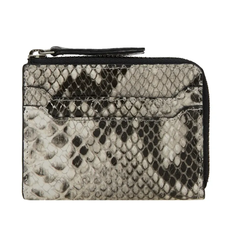 Snakeskin Zip Wallet