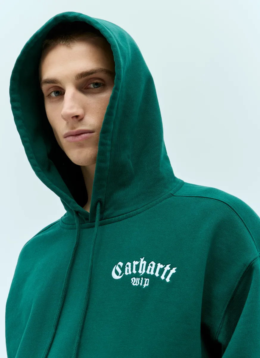 Hooded Onyx Script Sweatshirt