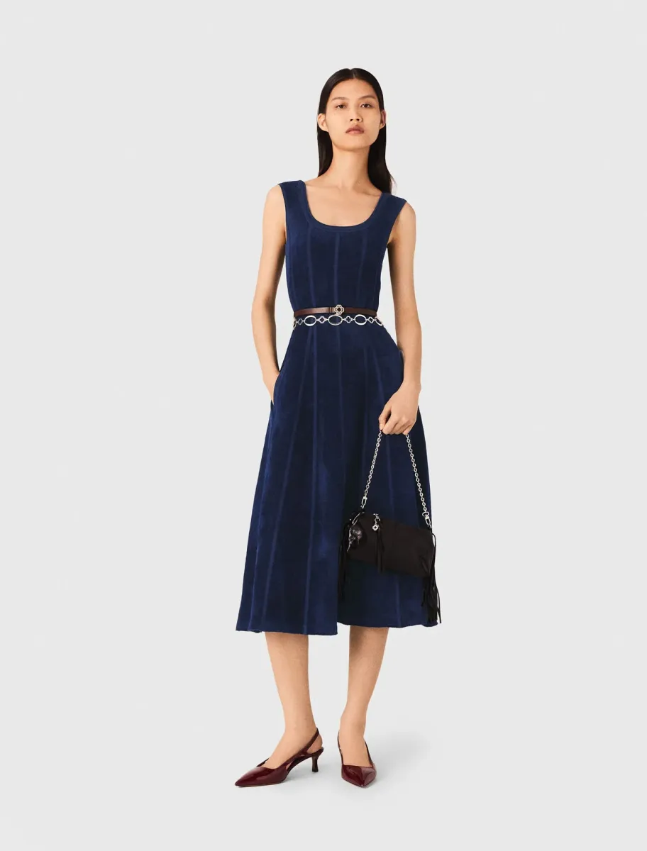 Velvet maxi dress