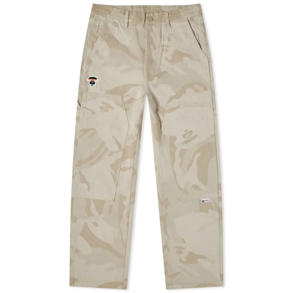 AAPE College Jacquard Camo Pants