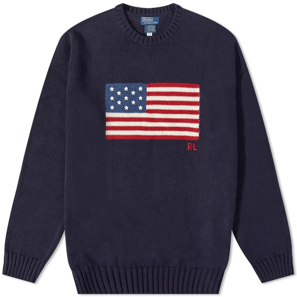 Flag Intarsia Knit