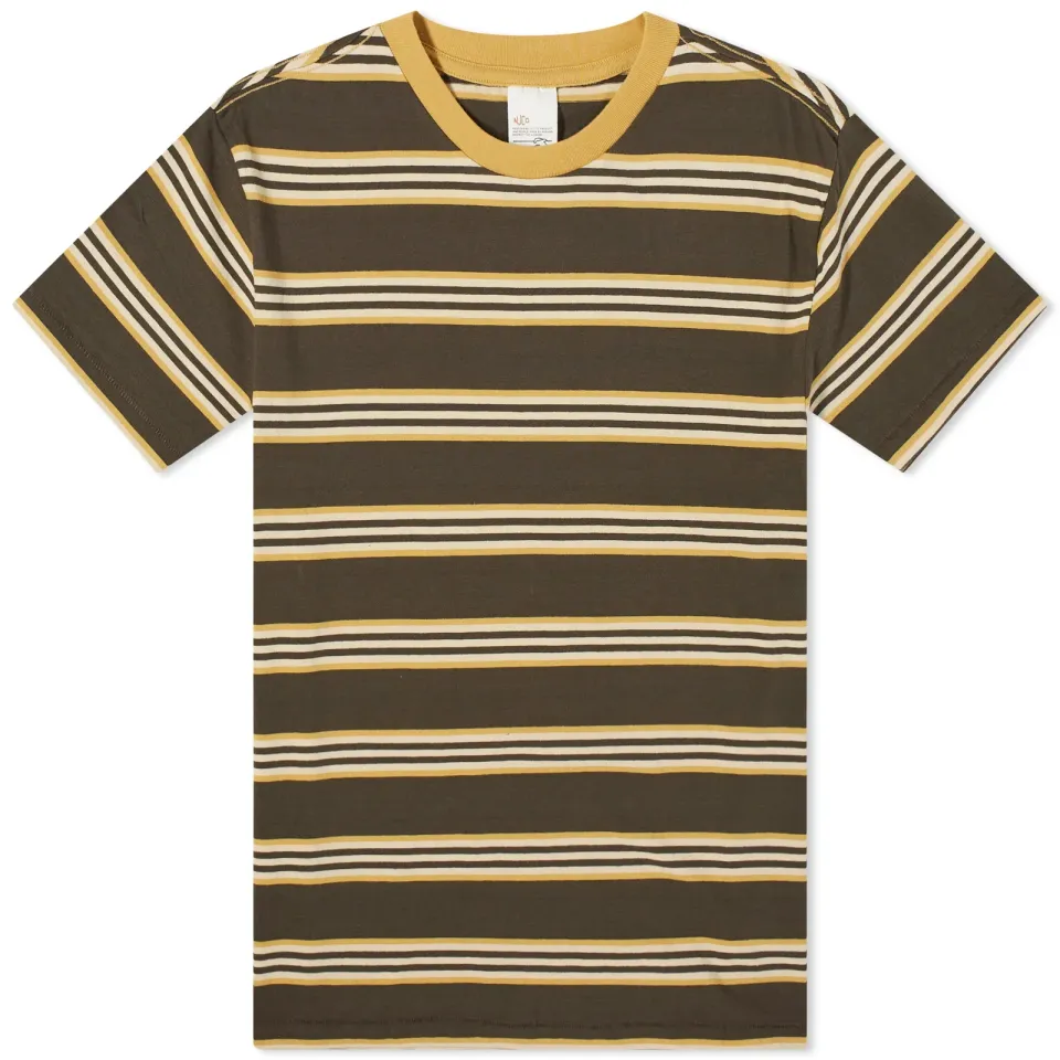 Nudie Leif Mud Stripe T-Shirt