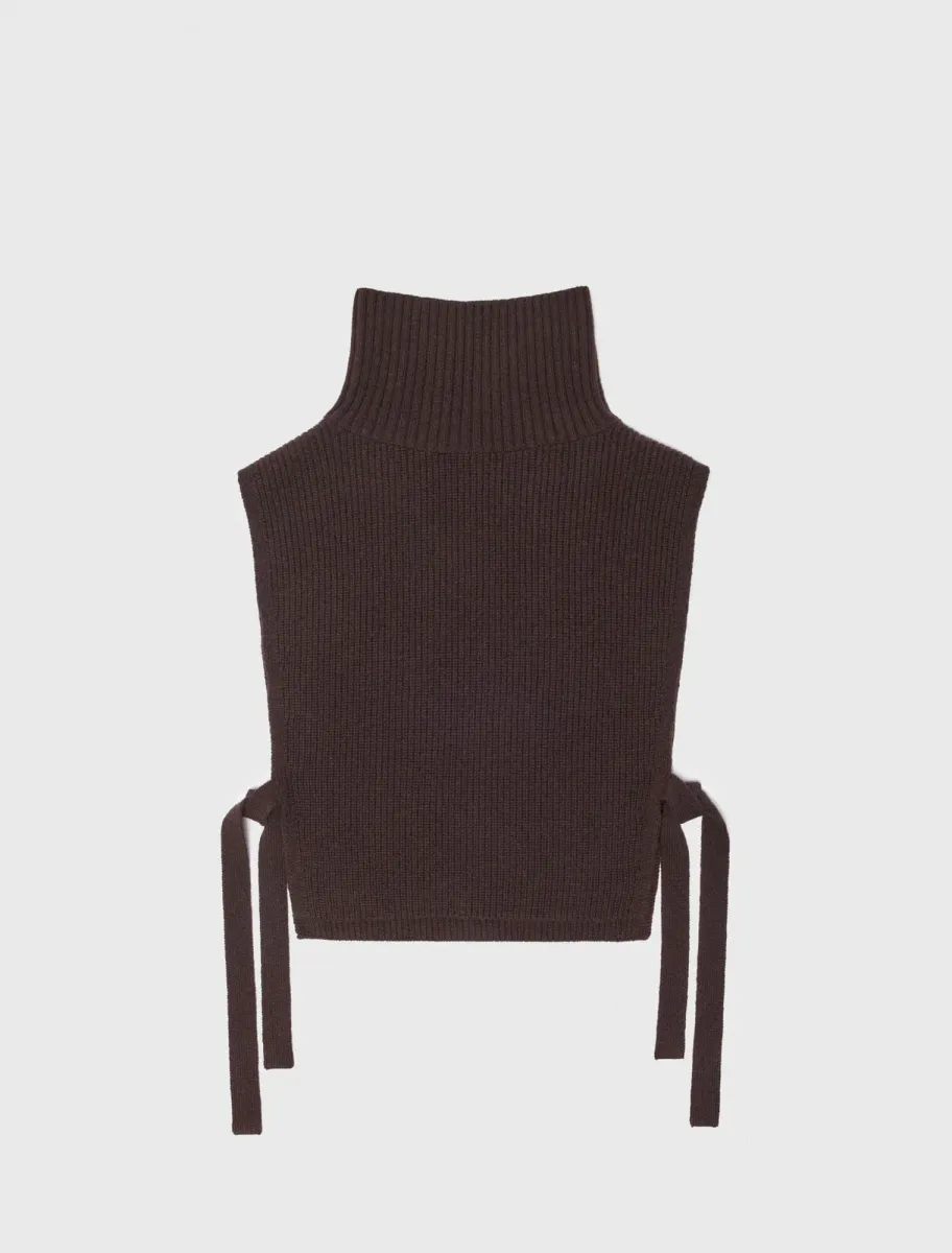 Wool and cashmere collar