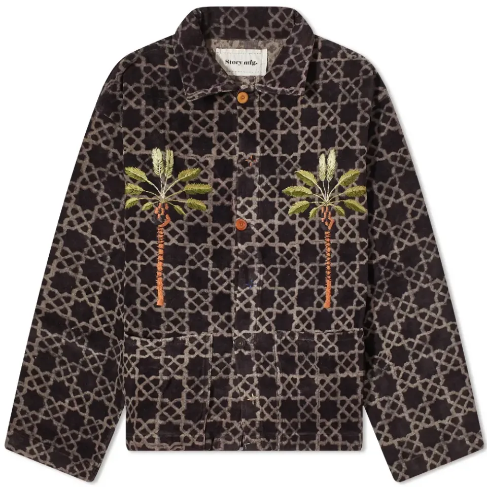 Story mfg. Block Velvet Print SOT Jacket