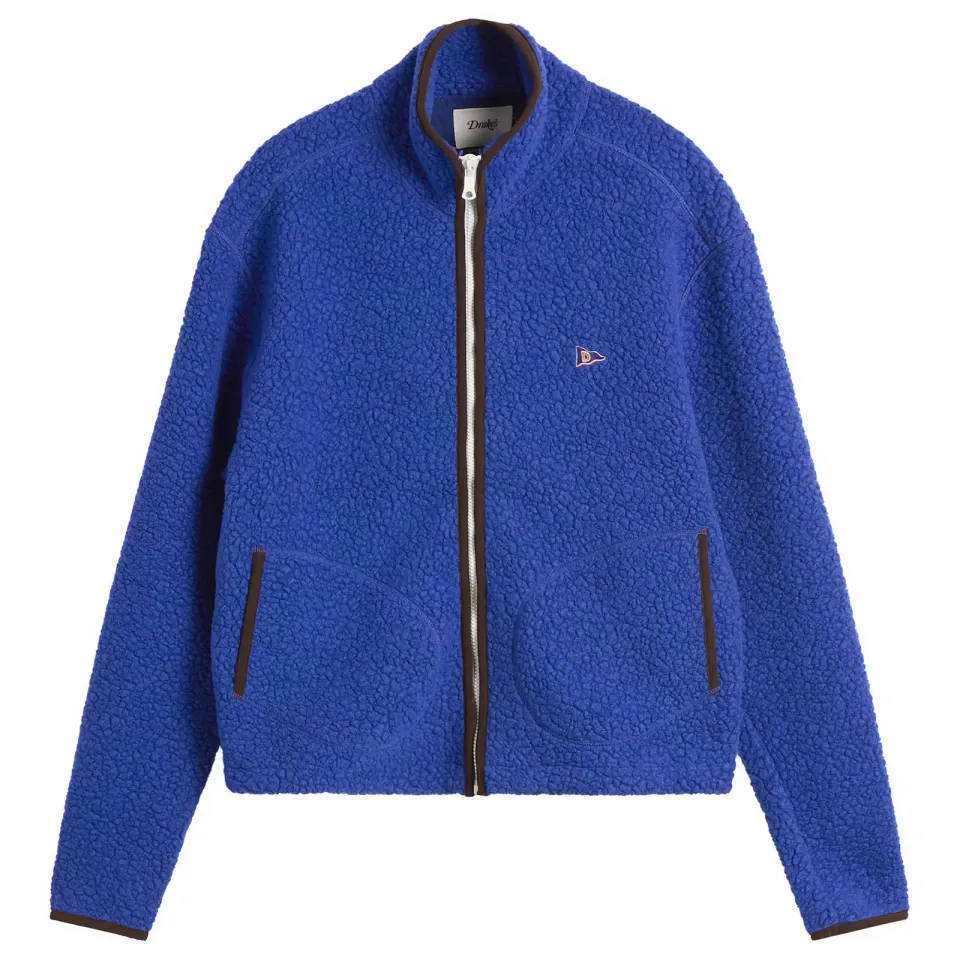 Boucle Wool Zip Fleece Jacket