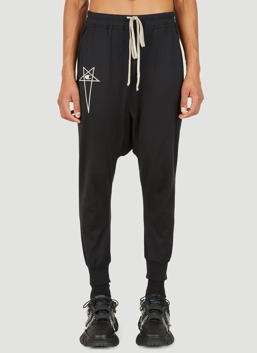Prisoner Dropped Crotch Track Pants