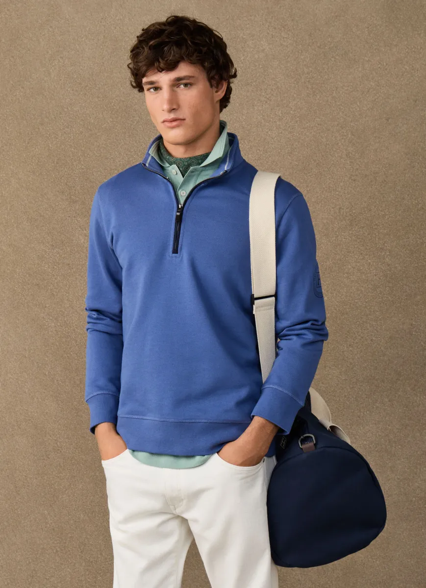 H Logo Quarter Zip Sweat