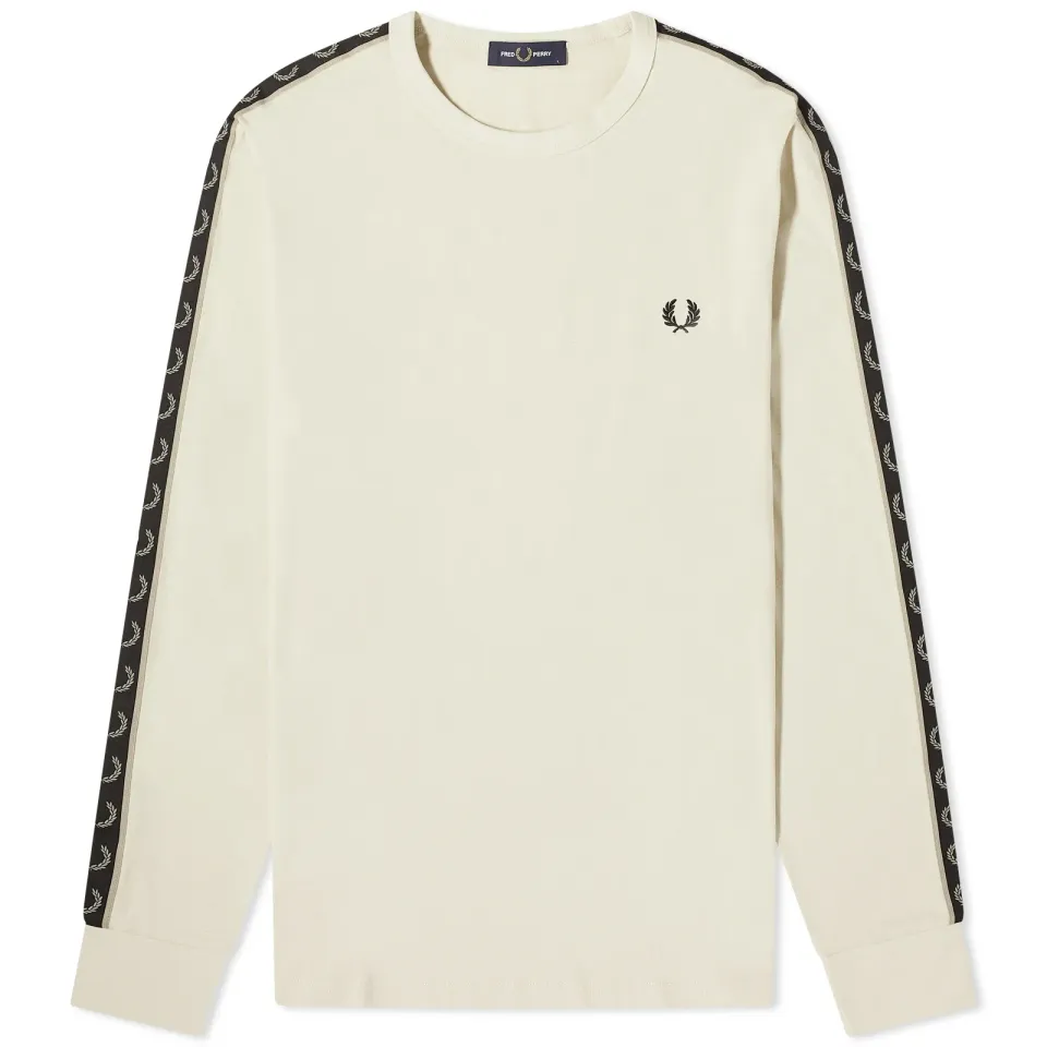 Long Sleeve Contrast Taped Ringer T-Shirt