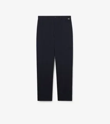 Cotton Twill Chinos in Navy