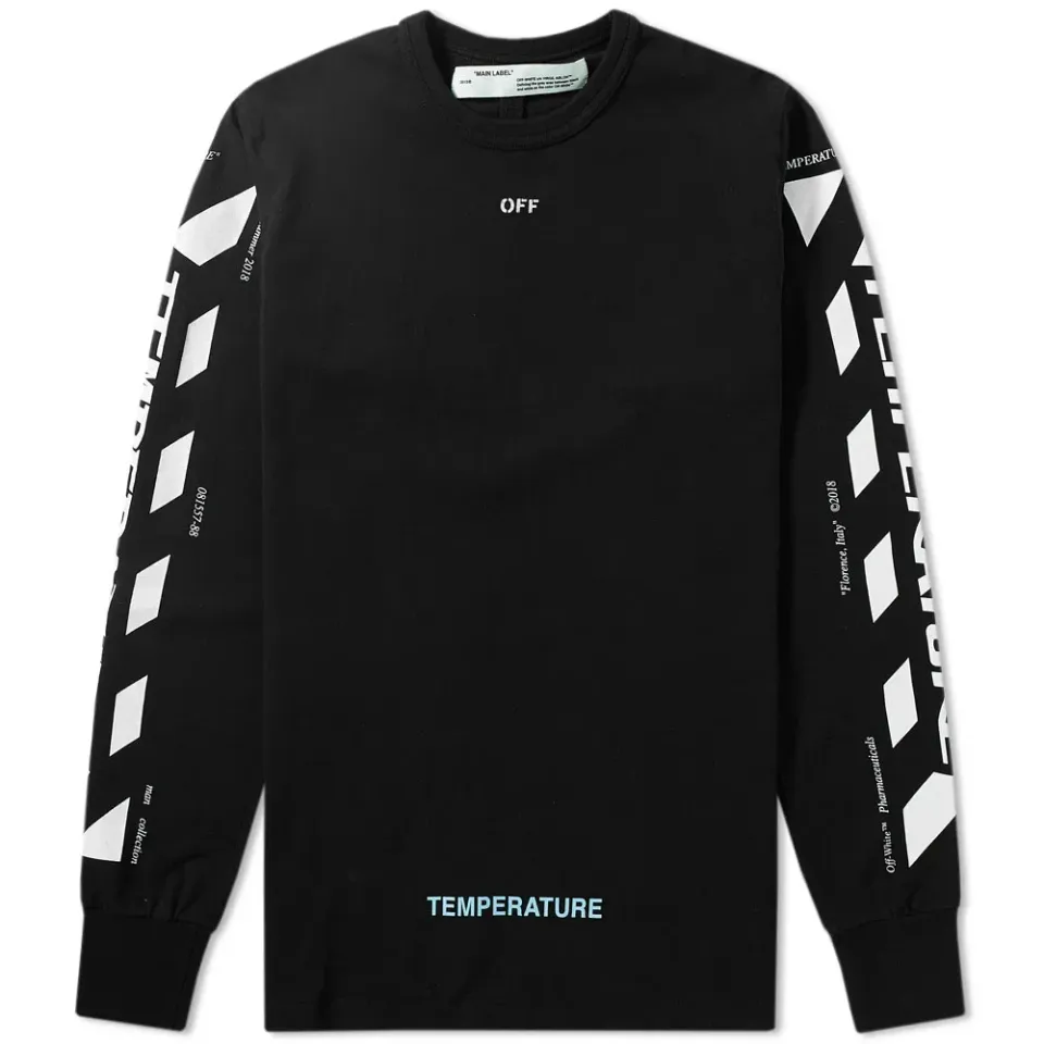 Long Sleeve Diagonal Temperature Tee
