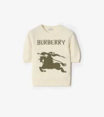 Knight Wool Cashmere Top in Ceramic white