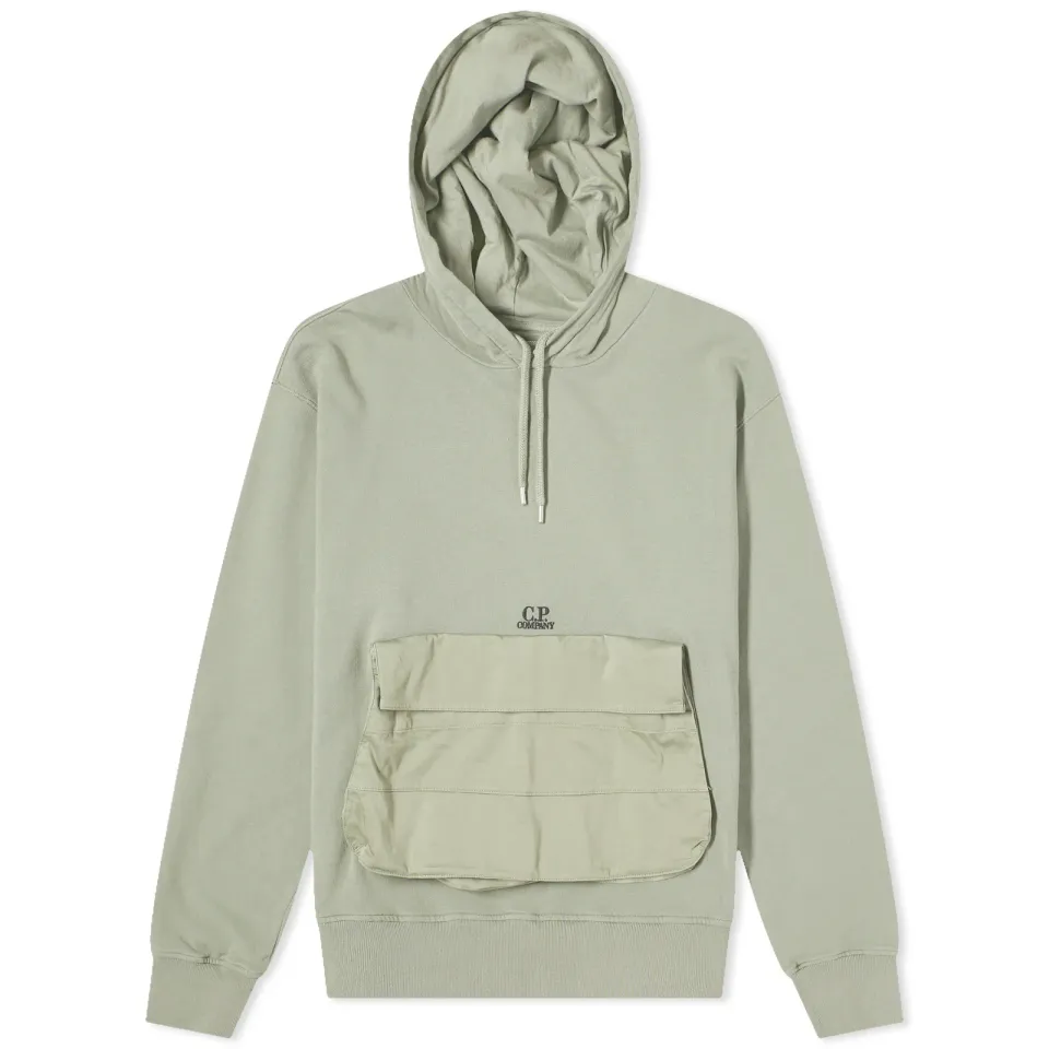 Nylon Pocket Popover Hoody