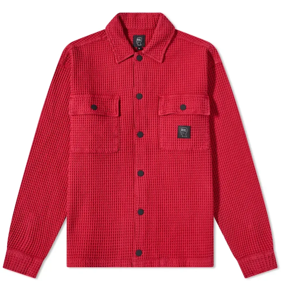 Waffle Snap Front Overshirt